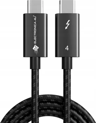 Zdjęcie produktu dla Szybki kabel do transmisji 40Gb/s USB4 Thunderbolt 4/3 E-marker 100W 1m