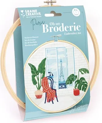 Produktbild von Teilstickerei-Set Paris, 20 cm – Graine Creative