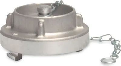 Produktbild von Storz Blindkupplung Endkappe mit Kette - Edelstahl 316 - Typ 52C
