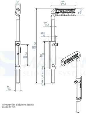 Productafbeelding van Versterkte lasstaaf MANTION - Ø14 mm - L.300 mm - 1314SO