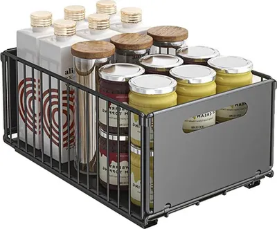 Produktbild von Ausziehbarer Schrankorganisator, Schiebedesign, Moderner Stil, Groß