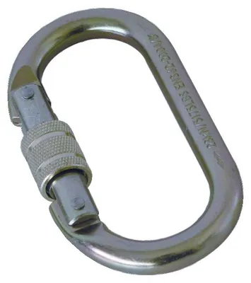 Image de Mousqueton connecteur en acier bichromaté à vis M10 - TRACTEL - 31652