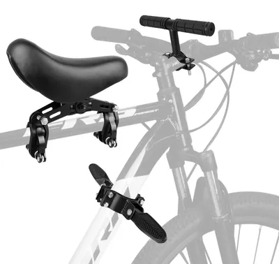 Produktbild von Fahrradkindersitz Vorne Fahrrad-Kindersitz Vorderradsitz - Für Kinder von 2 bis 7 Jahren - Höhenverstellbar - Abnehmbar