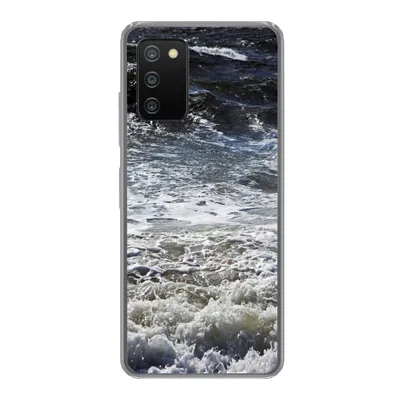 Produktbild von MuchoWow® Handyhülle Schutzhülle Hülle für Samsung Galaxy A03s Nordsee - Wasser - Wellen Silikon Softcase Handy Hülle - Schutz
