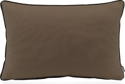 Produktbild von H.O.C.K. Classic Uni Outdoor Kissen 60x40cm PIPE taupe mit Keder schwarz