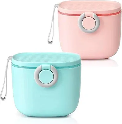 Produktbild von Tragbarer Milchpulver, 2 Stück, Milchpulver, Tragebehälter, für Babys, Milchpulver, Tragebehälter, mit Schneidegerät und Löffel