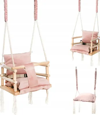 Obrázek produktu pro Houpačka pro děti SWINGY 3 v 1 růžová