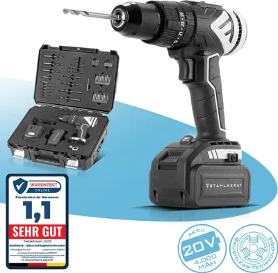 Produktbild von STAHLWERK Akku-Schlagbohrschrauber ASB-20 ST Brushless mit 1 x 4 Ah Akku