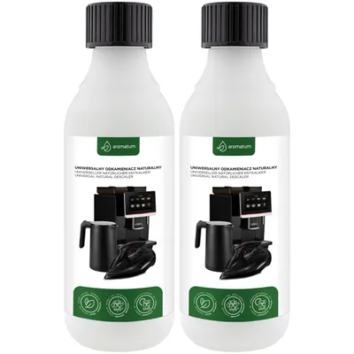 Zdjęcie produktu dla Aroumatum 2x 300 ml środek odkamieniający do ekspresów do kawy, czajników i żelazek – naturalna formuła