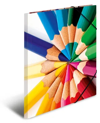Image de Classeur Herma en carton avec élastique, gris, format A4