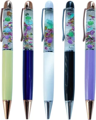 Productafbeelding van Schildpad glow in the dark leuke 3D floater vloeibaar - Set van 5 - 5 Pennen