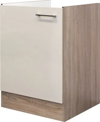 Obrázok produktu pre Kuchynská skrinka pod drez Flex Well Nepal šírka 50 cm kašmírový odtieň lesklý