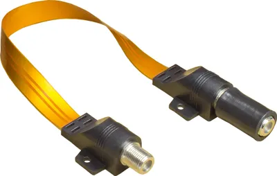 Produktbild von SAT Fensterdurchführung High-Quality mit Wetterschutz, Gesamtlänge inkl. Stecker 54cm, transparent, Good Connections®
