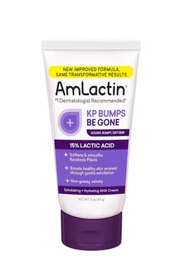 Produktbild von AmLactin KP Bumps Be Gone Hydrating Cream, Moisturizing Cream For Rough and Bumpy Dry Skin, 3 Oz Tube
