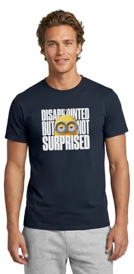 Produktbild von Spreadshirt Minions Kevin Enttäuscht Aber Nicht Überrascht Männer T-Shirt, 4XL, Navy