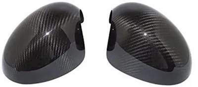 Außenspiegelkappen - Manuelles Modell - Geeignet für Mini R55/R56/R57/R58/R59 - Glänzend Schwarz - Hochwertiges
