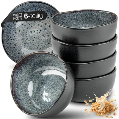Immagine prodotto di Moritz & Moritz ORGANIC reaktiv grau Müslibowl Set 6tlg.