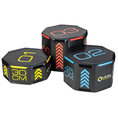 Produktbild von Skrzynie plyometryczne octagon soft zestaw ( 3 elementy) HMS PYOBS01