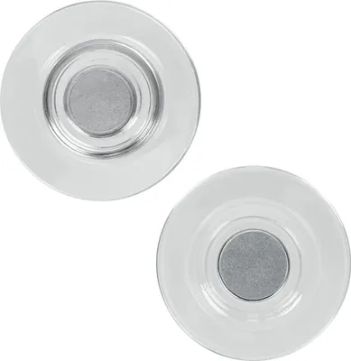 Zdjęcie produktu dla Nobo 1903854, Magnes na tablicę, Srebrny, Przezroczysty, 32 mm, 32 mm, 9,2 mm, 96 g