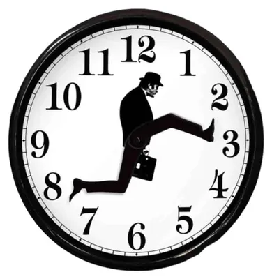Stille runde Wanduhr, Glas, 25 cm, schwarz, für Wohnzimmer