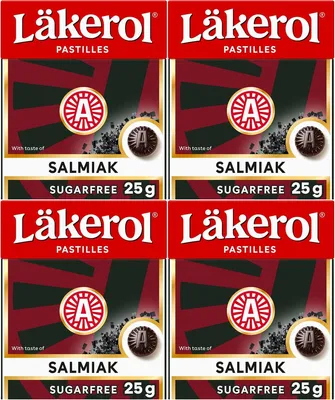 Produktbild von Läkerol Salmiak 100g 4er Pack á 25g