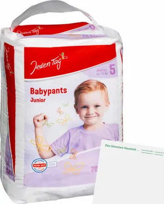 Produktbild von Jeden Tag Pants Junior (20Stk Packung) + usy Block