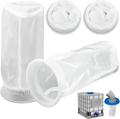 Obrázek produktu pro 4 IBC filtry, filtry na víko IBC kontejnerů 105 mm, nylonové filtry na IBC nádrže, filtry na dešťovou vodu s okem 200 mesh pro IBC kontejnery, vhodné pro IBC nádrže na dešťovou vodu