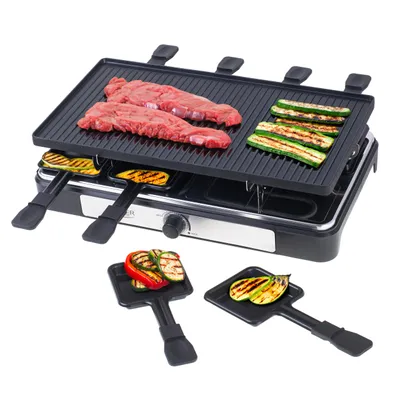 Image de Adler | Raclette - gril électrique | AD 6616 | Table | 1400 W | Noir / inox