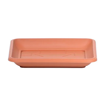 Produktbild von Untersetzer quadratisch Kunststoff 17 cm Terrakotta