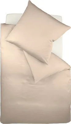 Produktbild von Fleuresse Mako Satin-Bettwäsche colours, Größe 155x200 cm, taupe