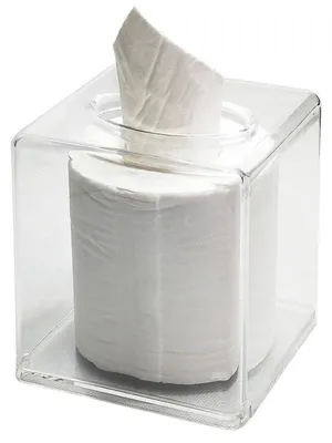 Produktbild von Kosmetiktücherbox Acryl Transparent Rechteckig 14x14x14cm