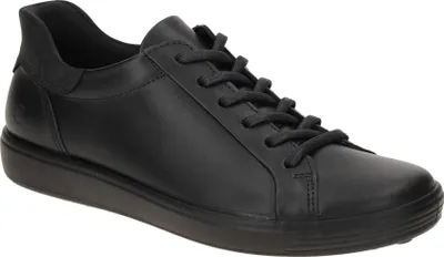 Produktbild von Ecco SOFT 7 EASY SLIP LACE Damenschuhe - sportliche Schnür- Halbschuhe schwarz