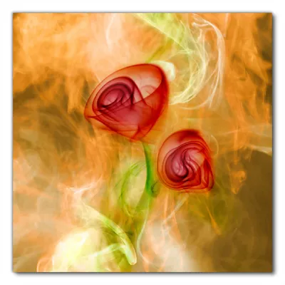 Produktbild von Wallario selbstklebende Möbelfolie/ Tischdecke für Innen und Außen, Größe: 70 x 70 cm - Abstrakte Rosen