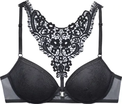 Produktbild von LASCANA Push-up-BH schwarz Größe 80 C