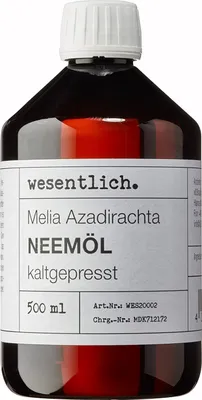 Produktbild von Neemöl kaltgepresst 500ml von wesentlich.