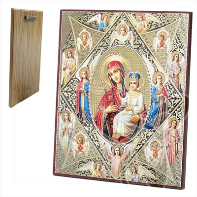 Produktbild von Ikone GM vom unverbrennbaren Dornbusch Holz 20 x 24 икона Неопалимая Купина