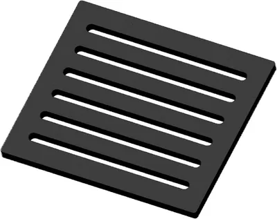 Produktbild von Eckiger Kaminrost/Ascherost 220 x 195 x 10 mm passend für Spartherm Kaminöfen