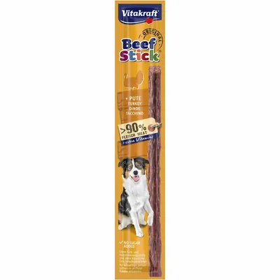 Productafbeelding van Vitakraft Rundvleessticks, traktatie voor honden, zonder toegevoegde suiker, 12g