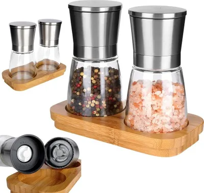 Produktbild von 2x Salz- und Pfeffermühle, Gewürzmühlen-Set