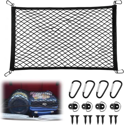 Obrázok produktu pre Sieť do batožinového priestoru 60 x 40 cm, roztiahnuteľná do 120 x 80 cm, elastická sieť, pre uloženie do
