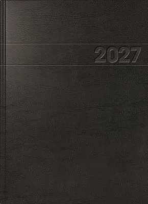 Produktbild von 2027 BRUNNEN Buchkalender A4 sw 1S/1T Folie