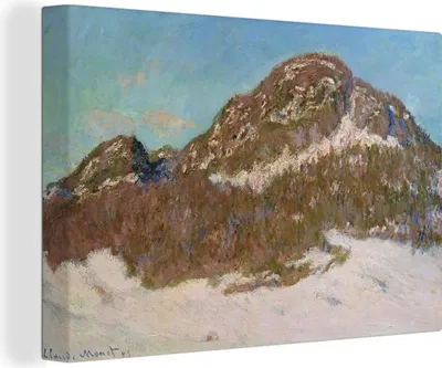 Obrázek produktu pro OneMillionCanvasses® - Obraz na plátně - 140x90 cm, Hora Kolsaas - Obraz od Claude Monet, Nástěnná umělecká dekorace - Fotografie na plátně - Obraz na dřevěném rámu
