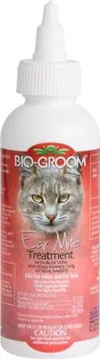 Obrázok produktu pre BioGroom Liečba proti roztočom v ušiach s upokojujúcim aloe vera, 118 ml