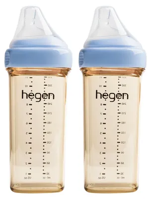 Produktbild von Hegen Babyflasche PPSU – 330 ml – 2er-Pack – Blau | Fläschchen