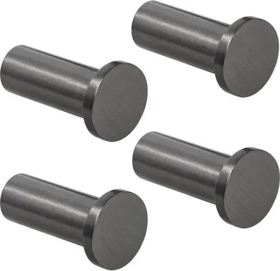 Immagine prodotto di Set di ganci da parete in acciaio inossidabile, 4 pezzi, grigio, per il bagno