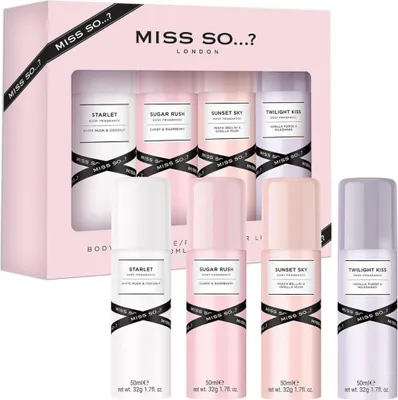Produktbild von Miss So - Damen Körpernebelspray Set 4 x 50 ml