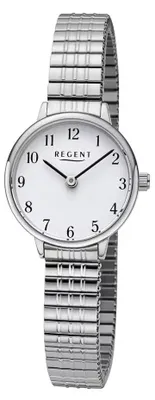 Zdjęcie produktu dla Zegarek damski Regent metalowa bransoleta stal nierdzewna analogowy srebrny URF1510