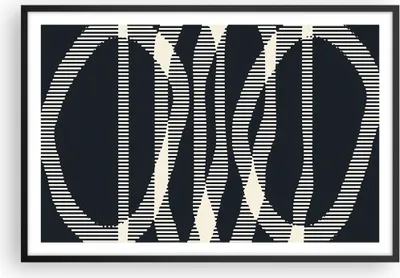 Produktbild von Gerahmtes Poster - Schwarzer Rahmen - Abstraktion künstlerisch kreativ - 91,5x61 cm - Wand Bild - Wanddeko - Wandbilder - Kunstposter - Wandposter - Bilderrahmen - Bilder - Kunstdruck P2BAA91x61-4943