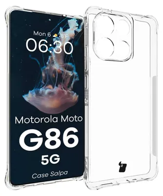 Produktbild von Flexible Handyhülle für Motorola Moto G86 5G, Bizon Case Salpa, Transparent