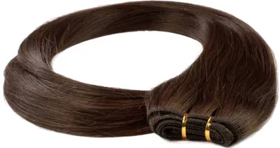 Produktbild von hair2heart Echthaar Tressen zum Einnähen Extensions glatt - 60cm 100g 6/3 dunkelblond gold
